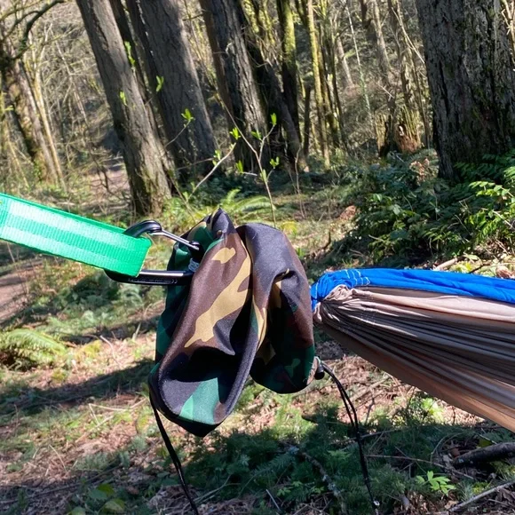 Brand New-Ultra Light weight Nylon Hammock -Color Choice!!! - Picture 2 of 15